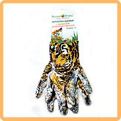 Перчатки садовые Леопардовые, XL