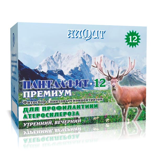 Панталфит-12 Премиум Для профилактики атеросклероза, 60 брикетов х 2 г