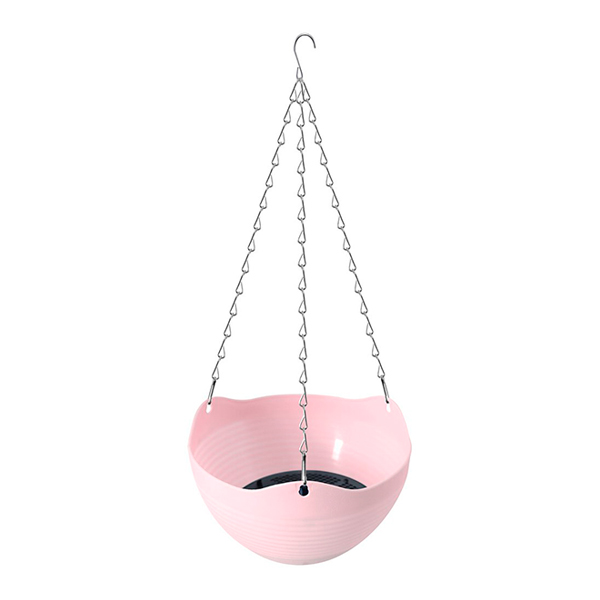 Кашпо подвесное с дренажной сеткой Розовое, d 15 см