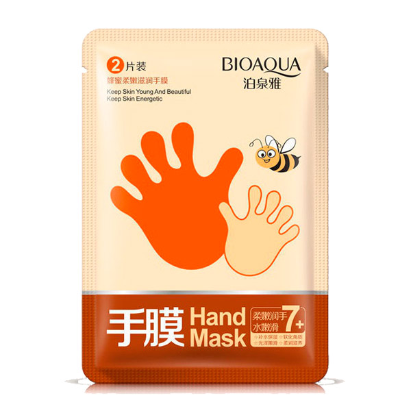Маска-перчатки для рук Медовая Honey Hand Mask BioAqua