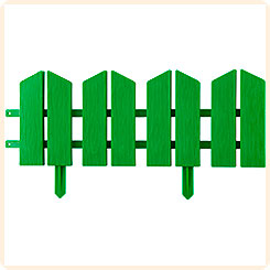 Бордюр декоративный Летний сад GRINDA (зеленый), 16х300 см