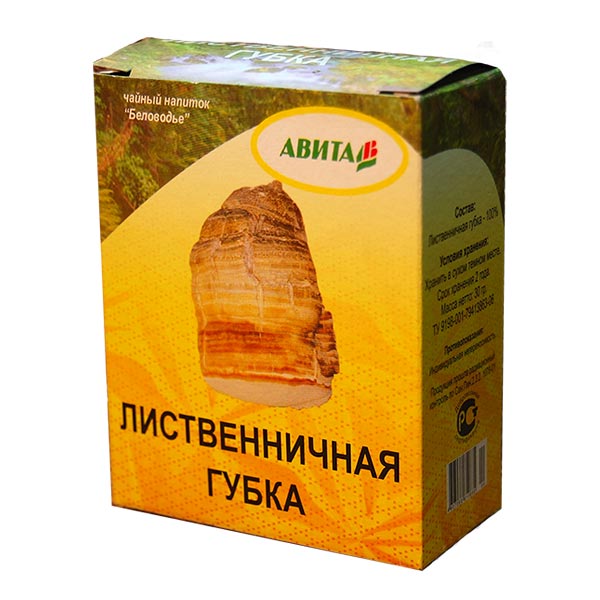 Лиственничная губка для заваривания, 30 г