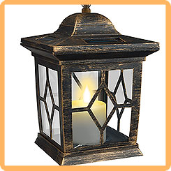 Светильник на солнечной батарее садовый Bronze Lantern