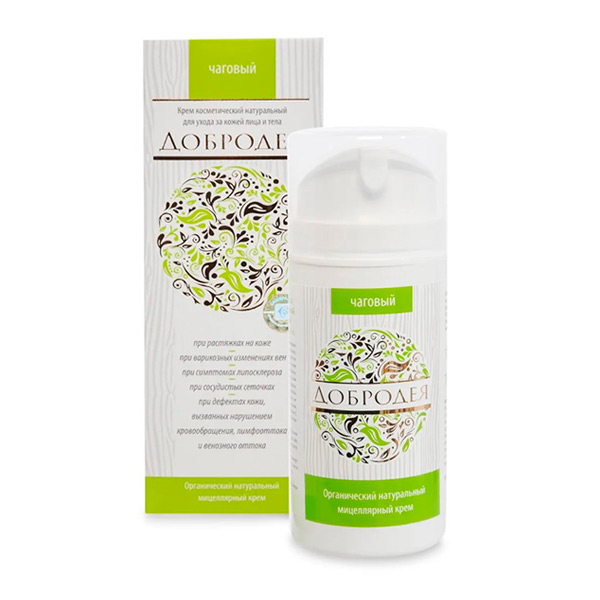 Крем для лица и тела Чаговый в мицеллярной форме Добродея, 100 мл
