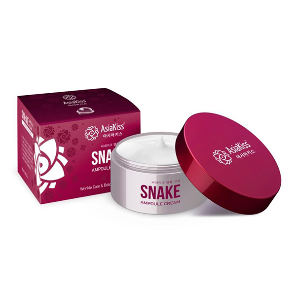 Крем для лица Ампульный со Змеиным ядом AsiaKiss, 50  мл