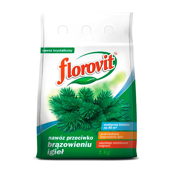 Удобрение гранулированное садовое против Побурения хвои Florovit (Флоровит), 1 кг