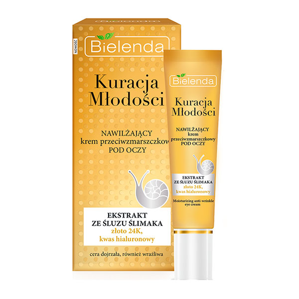 Крем против морщин вокруг глаз с Муцином улитки Увлажняющий YOUTH THERAPY, 15 мл