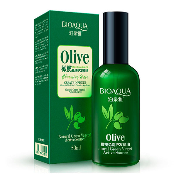 Масло для волос с экстрактом Оливы несмываемое Питательное Olive Extract Oil BioAqua, 50 мл