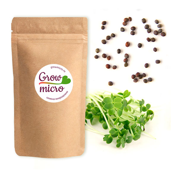 Комацуна зеленая семена микрозелени Grow micro, 100 г
