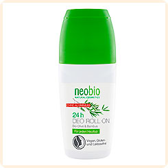 Дезодорант шариковый 24 часа с Био-оливой и бамбуком NeoBio, 50 мл