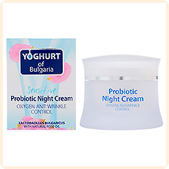 Крем для лица Ночной Пробиотический Против морщин Yoghurt Of Bulgaria, 50 мл