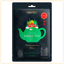 Маска для лица тканевая Ферментная Противовоспалительная GREEN TEA, 25 г Маска для лица тканевая Ферментная Противовоспалительная GREEN TEA, 25 г