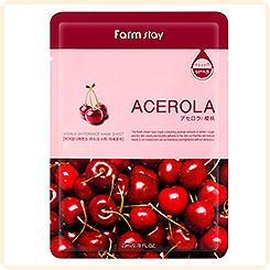 Маска для лица тканевая с экстрактом Ацеролы FarmStay, 23 мл