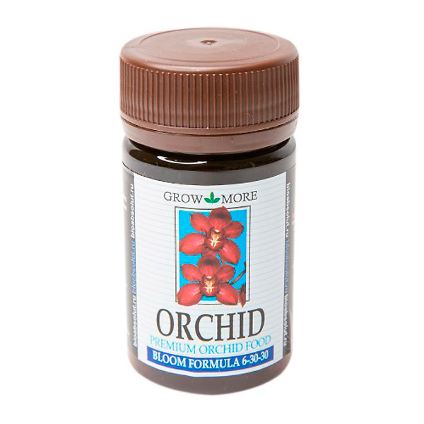 Подкормка для орхидей GROW MORE ORCHID BLOOM FORMULA 6-30-30, 25 г
