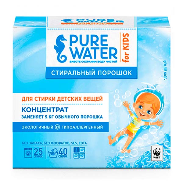 Стиральный порошок для детского белья Pure Water, 800 г