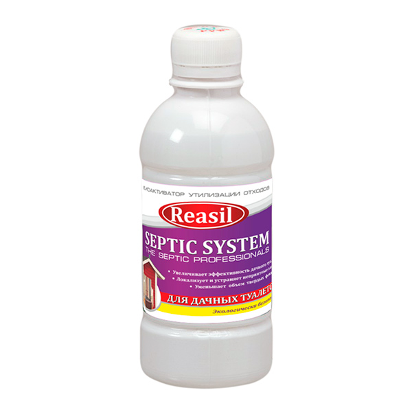 Биоактиватор утилизации отходов Reasil® (Реасил) Septiс System Для дачных туалетов, 300 мл