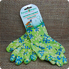 Перчатки садовые Зеленая ромашка, L