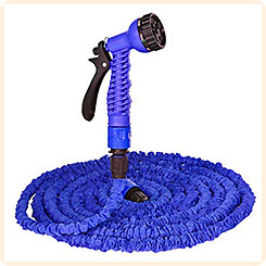 Складной растягивающийся шланг для полива Magic Hose (XHose) Синий, 15 м 