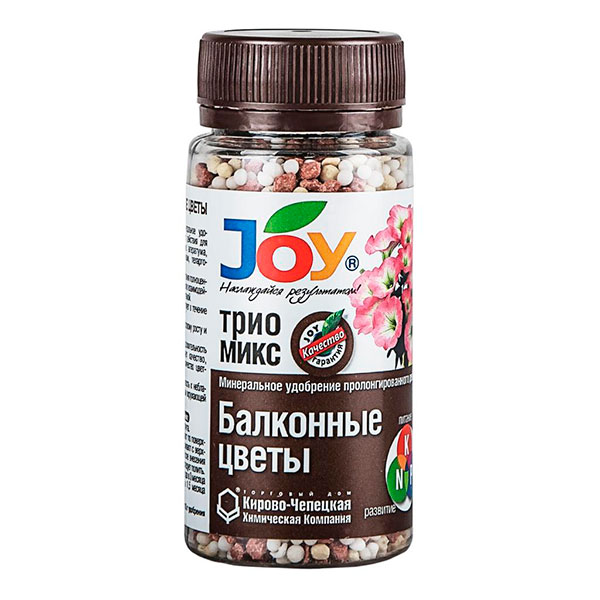 Удобрение Балконные цветы JOY ТРИО МИКС, 100 г