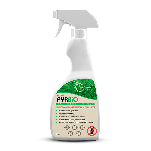 Спрей от насекомых и паразитов (усиленная формула) PYRBIO (Пурбио) Expert, 0,5 л