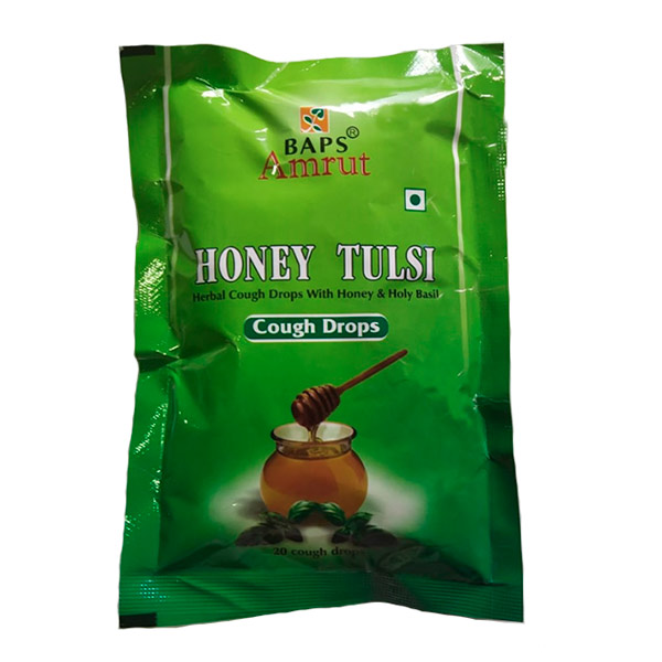 Леденцы от кашля Мед и Тулси (Honey & Tulsi Cough Drops), 20 шт.