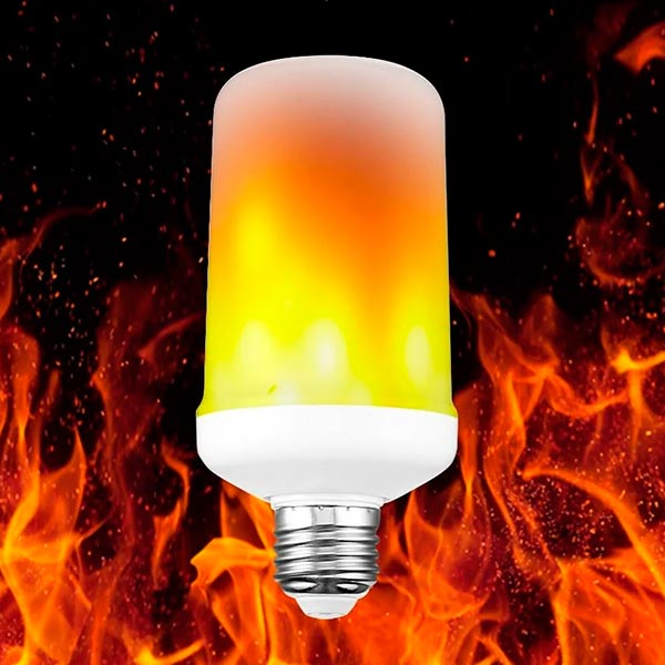 Лампа светодиодная декоративная с эффектом свечения Пламя