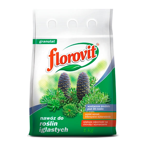 Удобрение гранулированное садовое для Хвойных растений Florovit (Флоровит), 1 кг