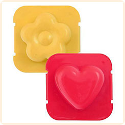 Набор форм для яиц Сердце/Цветок, 2 шт.